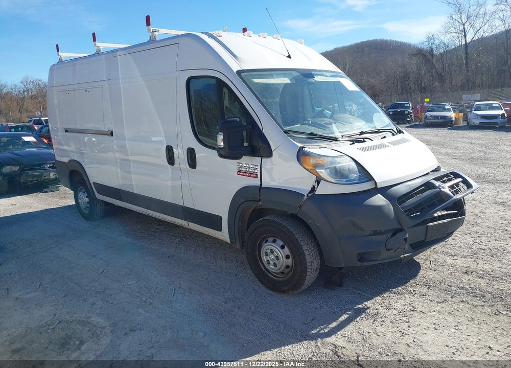 2017 RAM PROMASTER 2500 HIGH ROOF 159 WB VIN: 3C6TRVDG8HE539421