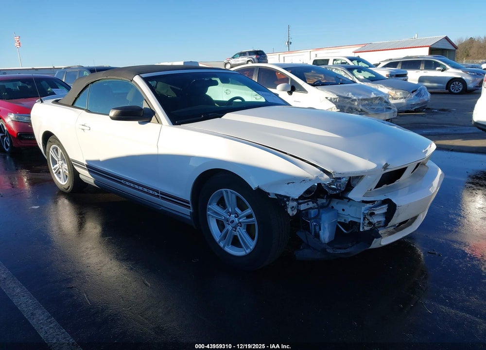 2012 FORD MUSTANG V6 VIN: 1ZVBP8EM3C5208036
