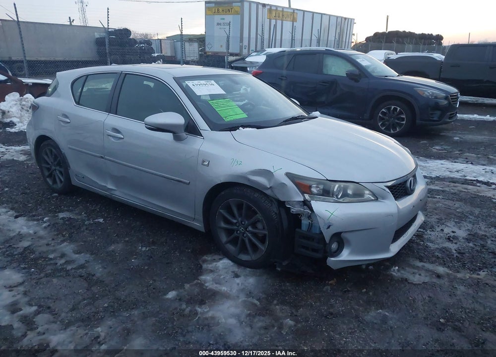 2012 LEXUS CT 200H PREMIUM VIN: JTHKD5BH5C2082943