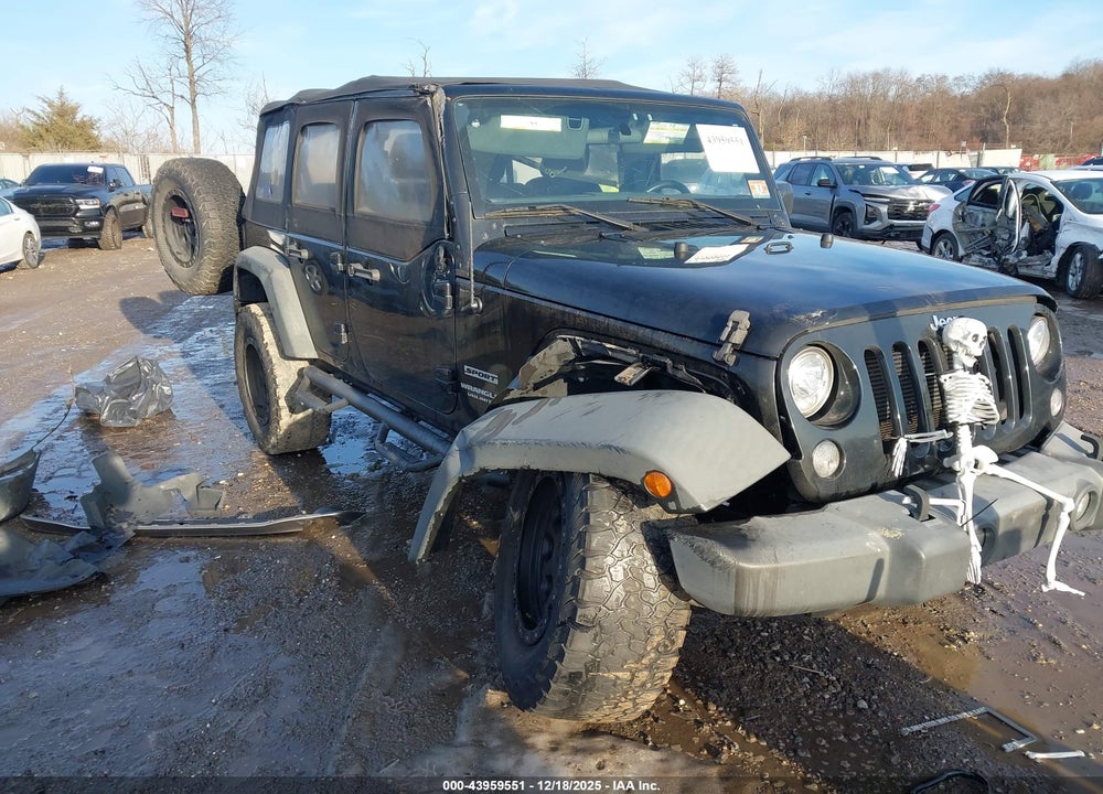 2017 JEEP WRANGLER UNLIMITED SPORT 4X4 VIN: 1C4BJWDG6HL550054