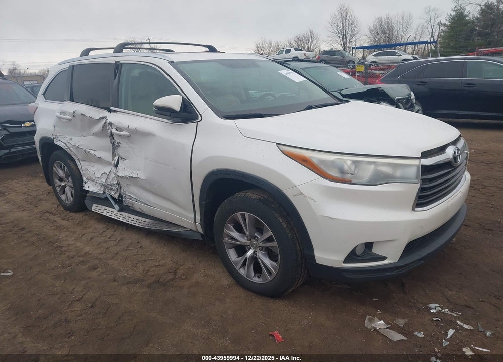 2015 TOYOTA HIGHLANDER XLE V6 VIN: 5TDJKRFH2FS145420