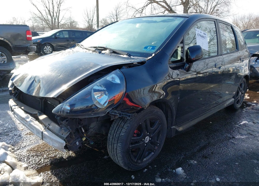 2007 HONDA FIT SPORT VIN: JHMGD386X7S046462