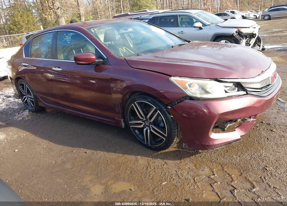 2016 HONDA ACCORD SPORT VIN: 1HGCR2F5XGA052937