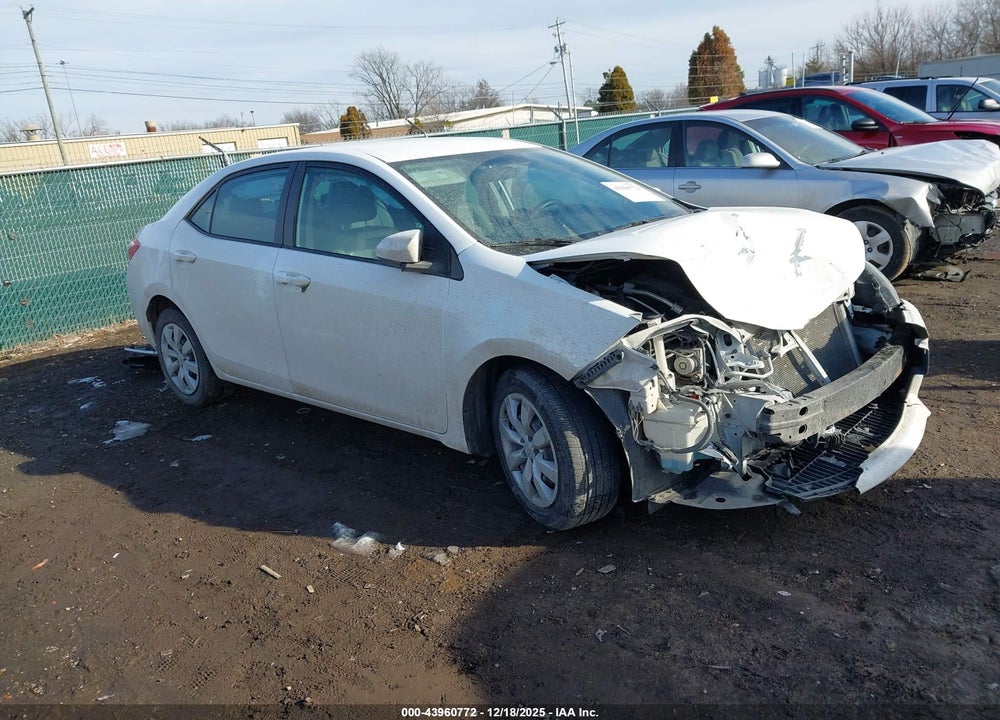 2016 TOYOTA COROLLA LE VIN: 2T1BURHE3GC623081