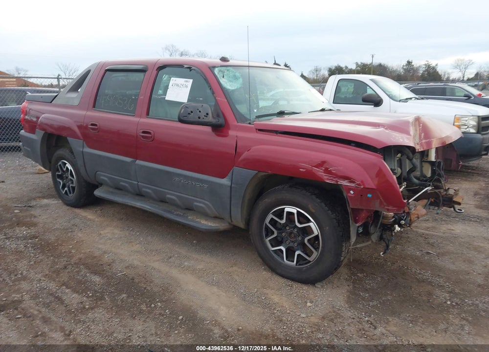 2004 CHEVROLET AVALANCHE 1500 VIN: 3GNEK12T84G177255