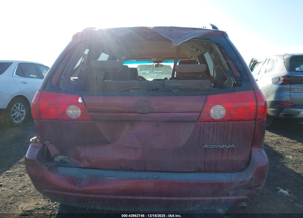 2006 TOYOTA SIENNA LE VIN: 5TDZA23C76S456220