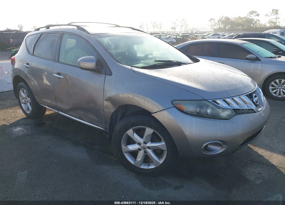 2009 NISSAN MURANO SL VIN: JN8AZ18U09W006791