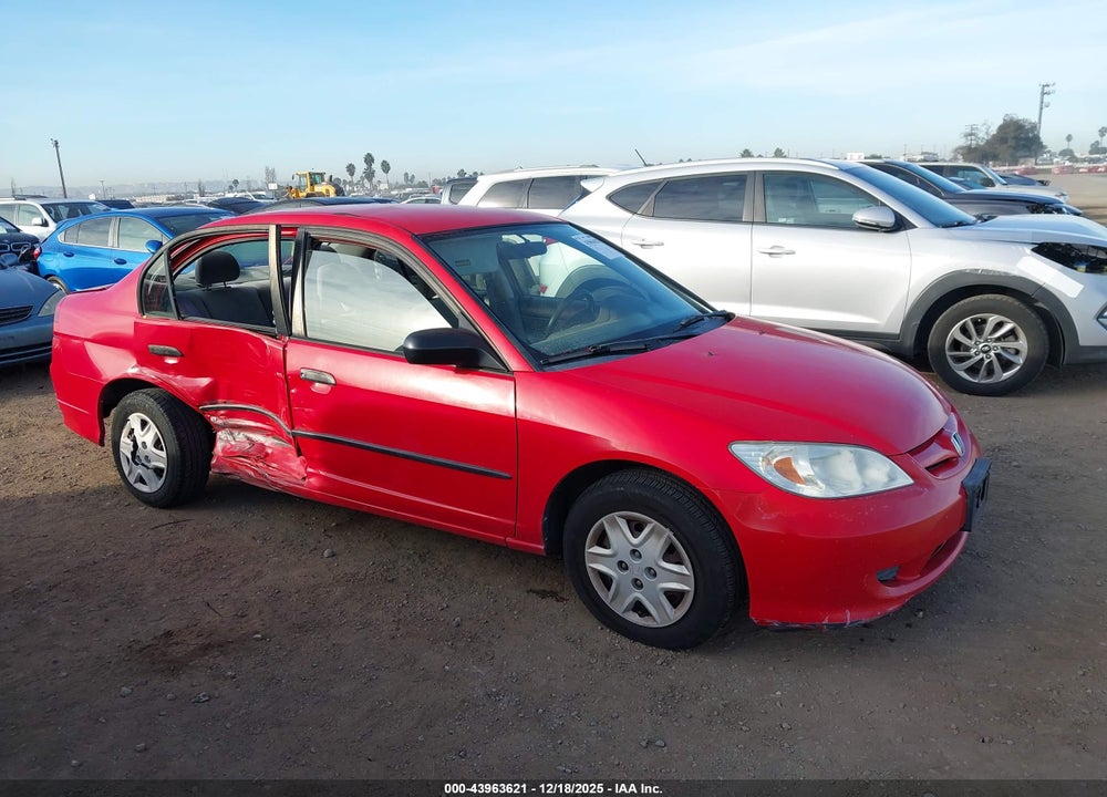 2005 HONDA CIVIC VP VIN: 1HGES16395L003333