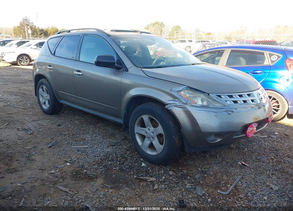 2003 NISSAN MURANO SL VIN: JN8AZ08T03W104552