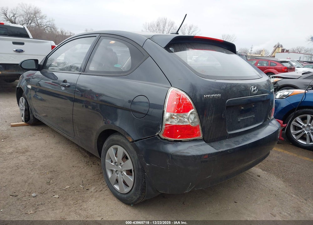 2009 HYUNDAI ACCENT GS VIN: KMHCM36C09U125022