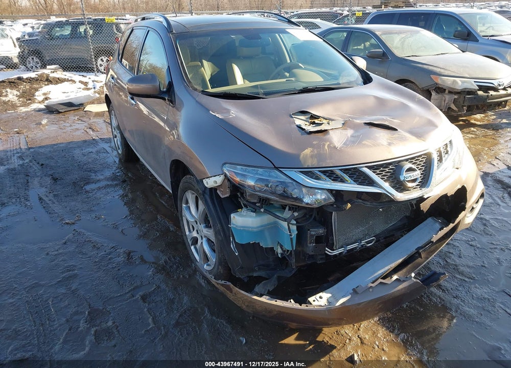 2012 NISSAN MURANO LE VIN: JN8AZ1MW3CW216963
