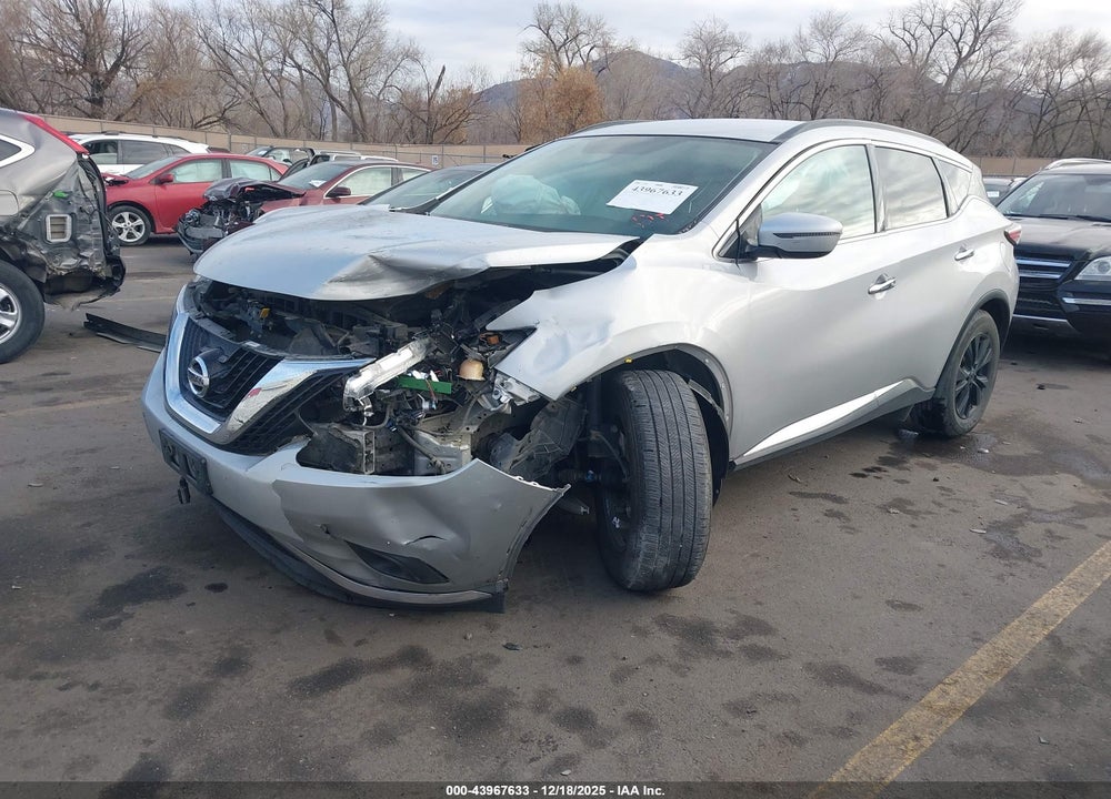 2018 NISSAN MURANO SV VIN: 5N1AZ2MH0JN158165