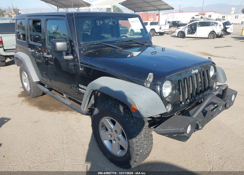 2016 JEEP WRANGLER UNLIMITED SPORT VIN: 1C4BJWDG0GL128120