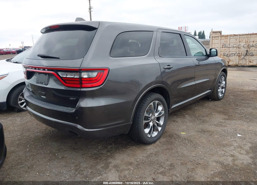 2019 DODGE DURANGO GT PLUS RWD VIN: 1C4RDHDG7KC622646