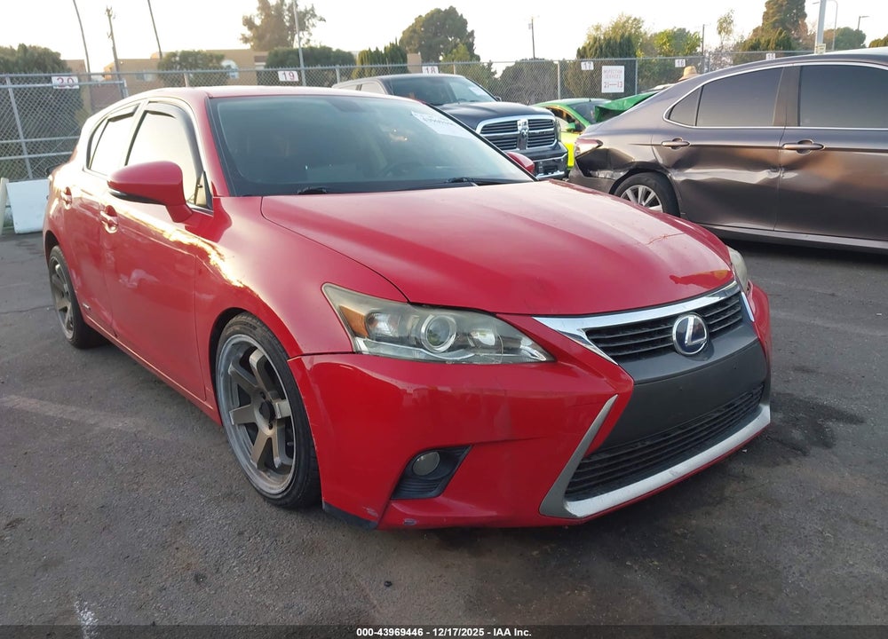 2014 LEXUS CT 200H VIN: JTHKD5BHXE2180126