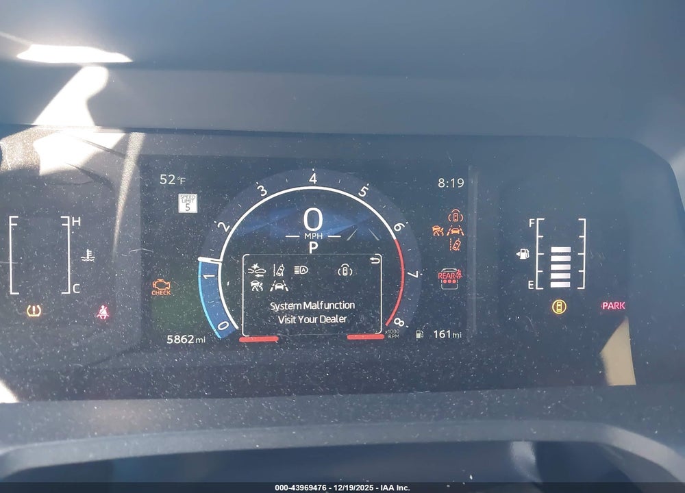 2025 TOYOTA 4RUNNER SR5 VIN: JTEVA5BR7S5010828