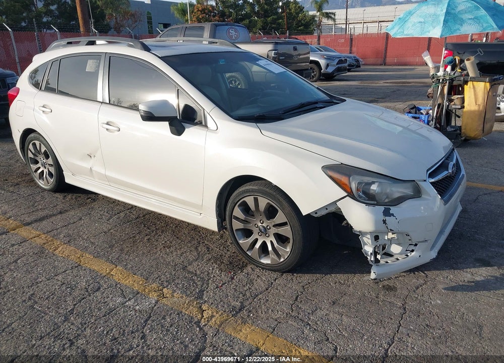 2016 SUBARU IMPREZA 2.0I SPORT LIMITED VIN: JF1GPAU64G8303282