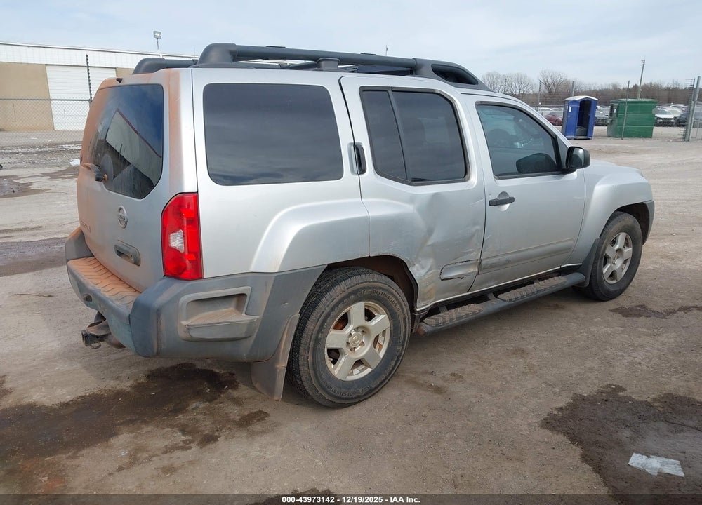 2005 NISSAN XTERRA S VIN: 5N1AN08U25C601523