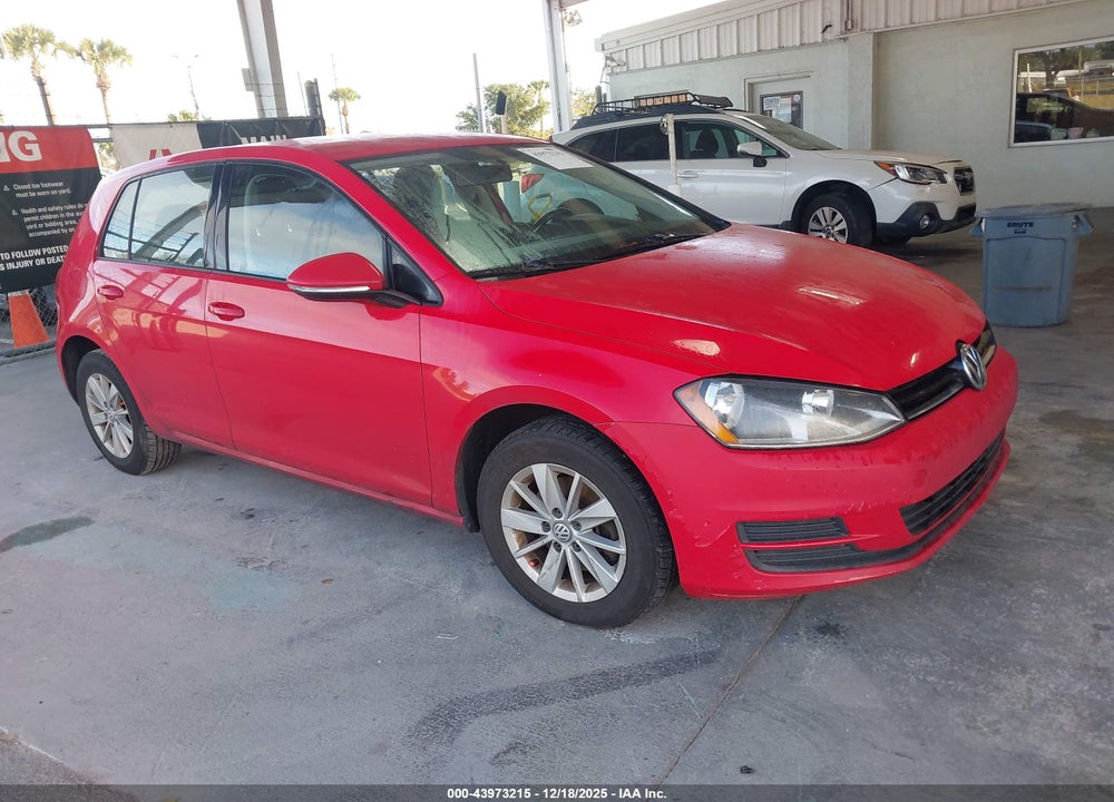 2015 VOLKSWAGEN GOLF TSI S 4-DOOR VIN: 3VW217AU3FM057165