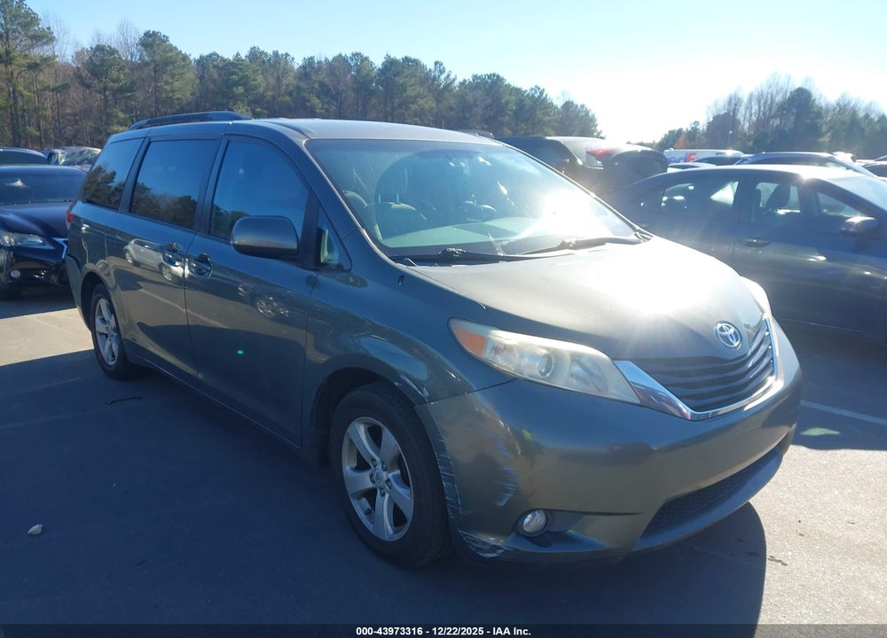 2012 TOYOTA SIENNA LE V6 8 PASSENGER VIN: 5TDKK3DC4CS245457