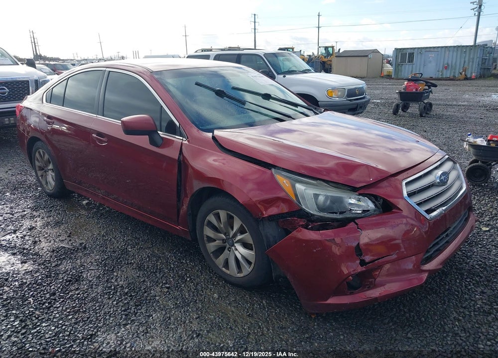 2016 SUBARU LEGACY 2.5I PREMIUM VIN: 4S3BNAC67G3019847