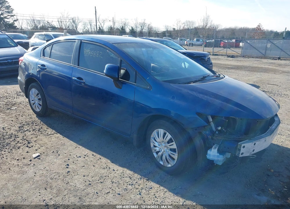2013 HONDA CIVIC SDN LX VIN: 19XFB2F58DE290231