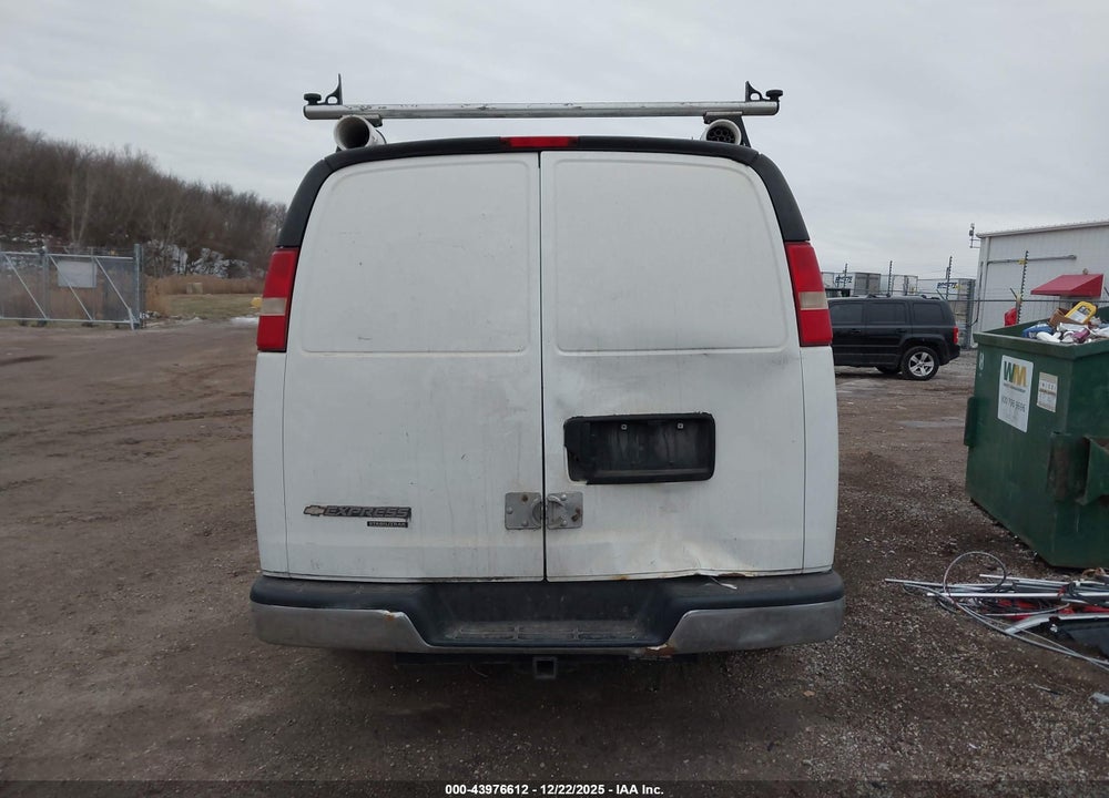 2013 CHEVROLET EXPRESS 2500 WORK VAN VIN: 1GCWGFFA8D1128107
