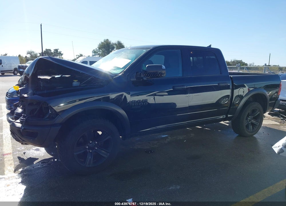 2022 RAM 1500 CLASSIC WARLOCK  4X4 5'7 BOX VIN: 1C6RR7LG8NS244190