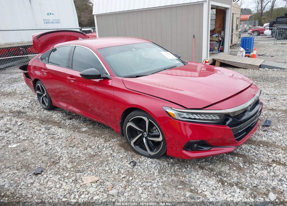2021 HONDA ACCORD SPORT VIN: 1HGCV1F3XMA098820