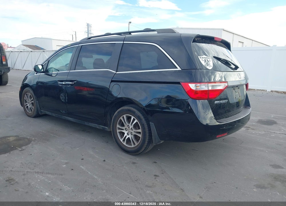 2011 HONDA ODYSSEY EX-L VIN: 5FNRL5H60BB014179