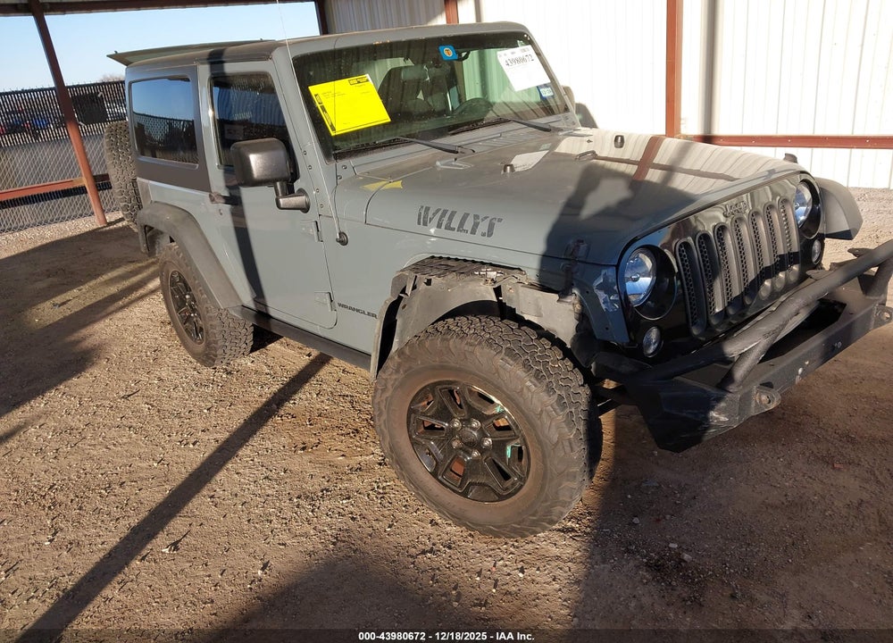 2015 JEEP WRANGLER WILLYS WHEELER VIN: 1C4AJWAG2FL568323