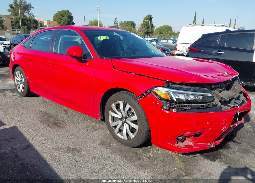 2022 HONDA CIVIC LX VIN: 2HGFE2F2XNH507945