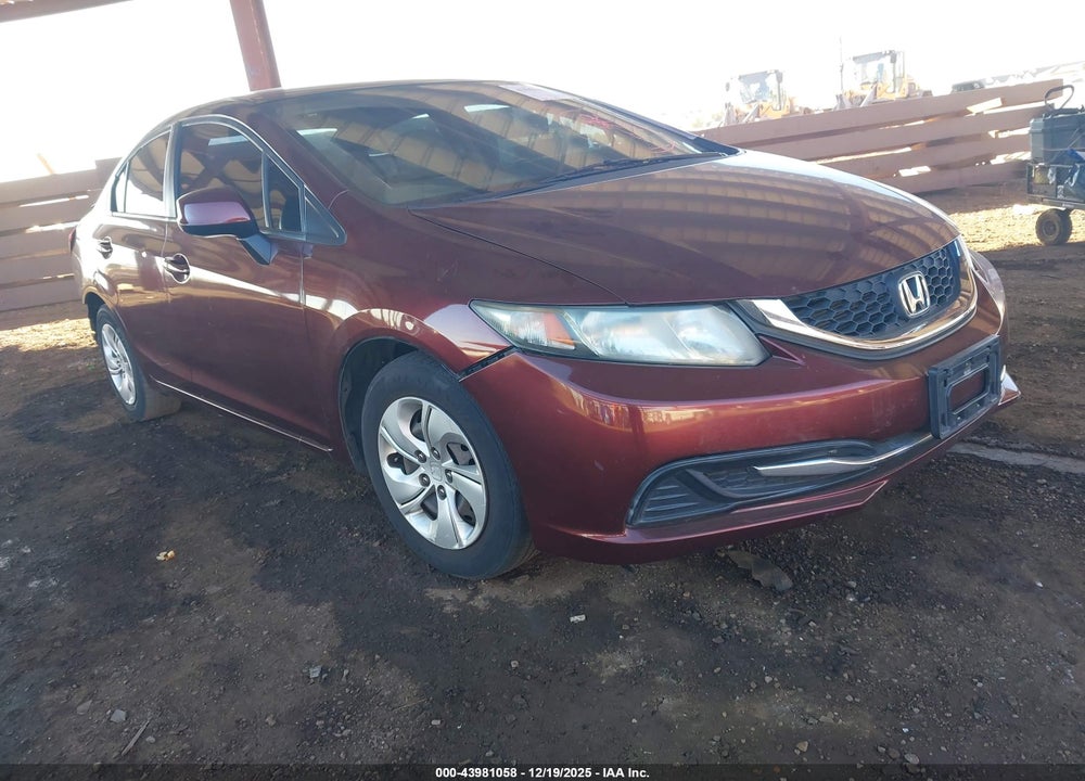 2013 HONDA CIVIC LX VIN: 19XFB2F5XDE283913