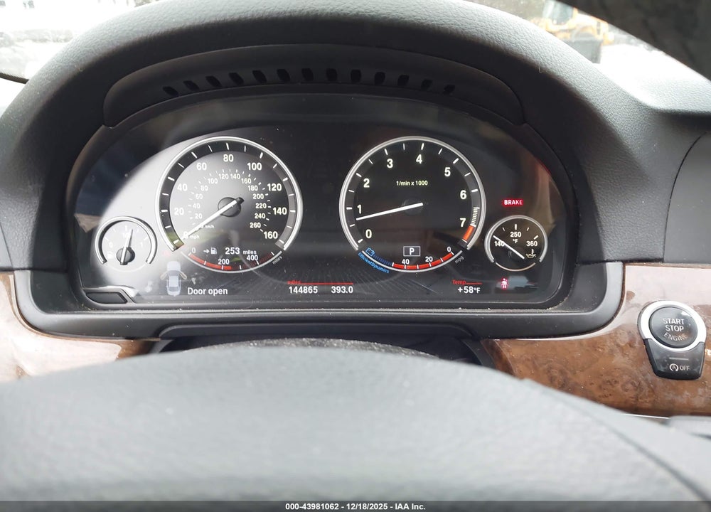 2013 BMW 535I VIN: WBAFR7C50DC818023