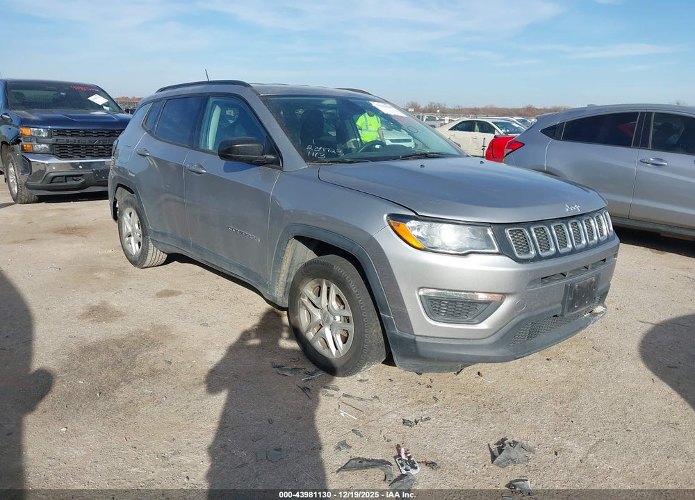 2018 JEEP COMPASS SPORT FWD VIN: 3C4NJCAB6JT255003