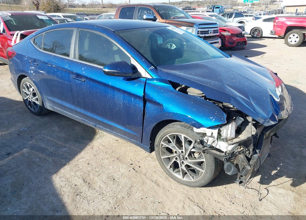 2019 HYUNDAI ELANTRA LIMITED VIN: 5NPD84LF9KH437440