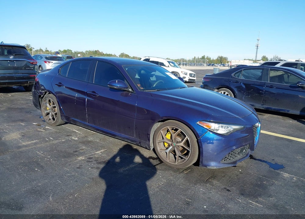 2019 ALFA ROMEO GIULIA SPORT RWD VIN: ZARFAMAN4K7621489