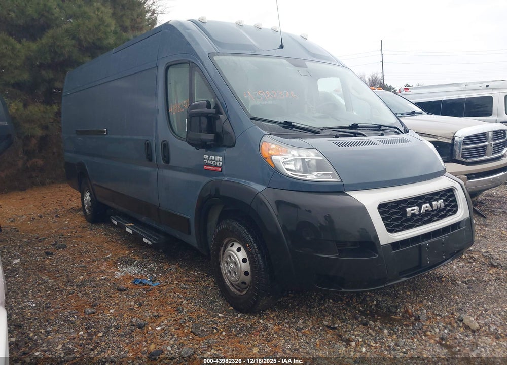 2020 RAM PROMASTER 3500 CARGO VAN HIGH ROOF 159 WB EXT VIN: 3C6URVJG4LE112383