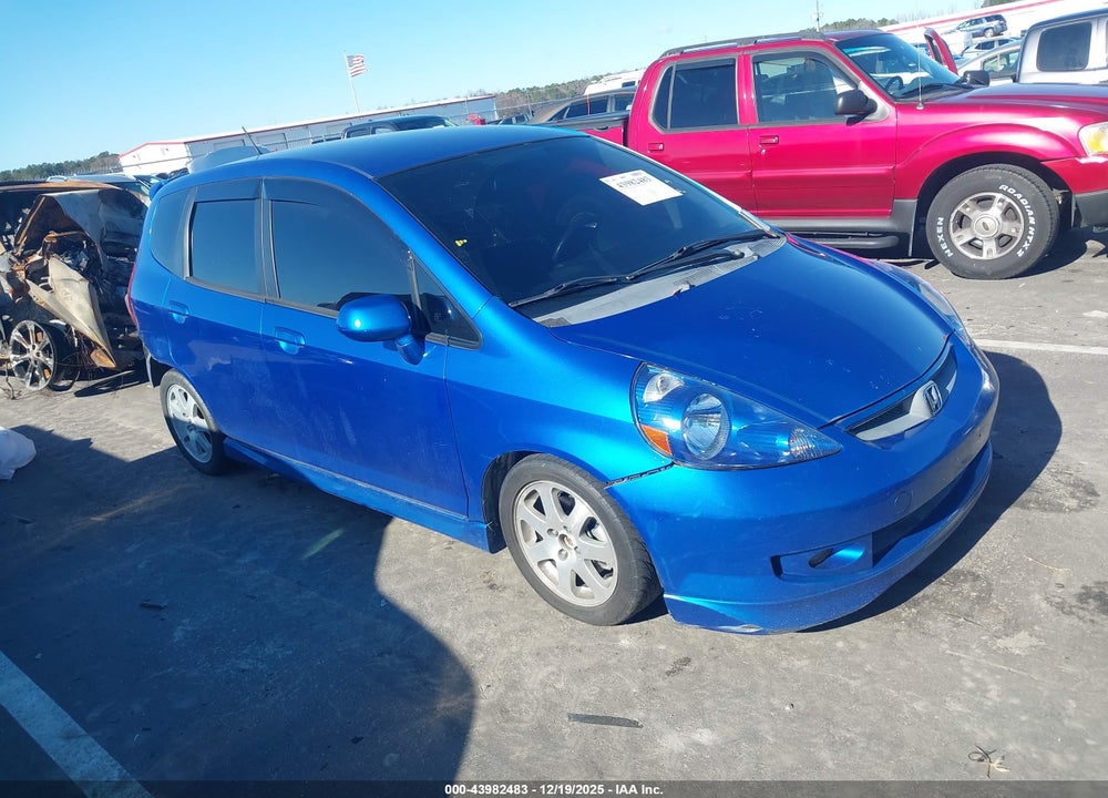 2007 HONDA FIT SPORT VIN: JHMGD37627S050653