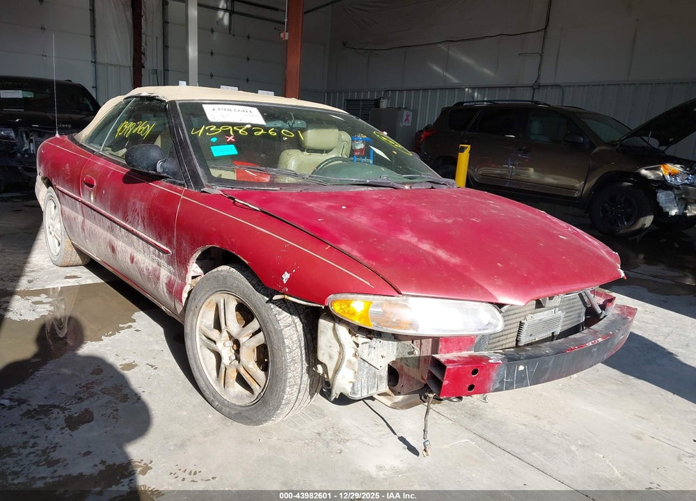 1996 CHRYSLER SEBRING JXI VIN: 3C3EL55H3TT312043