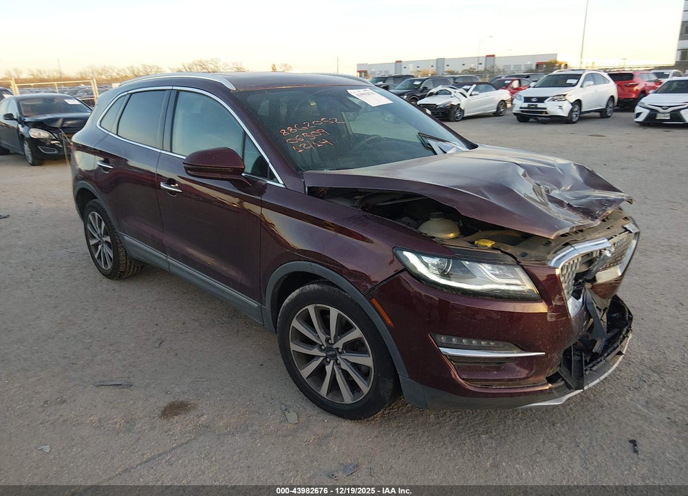 2019 LINCOLN MKC RESERVE VIN: 5LMCJ3D91KUL06309