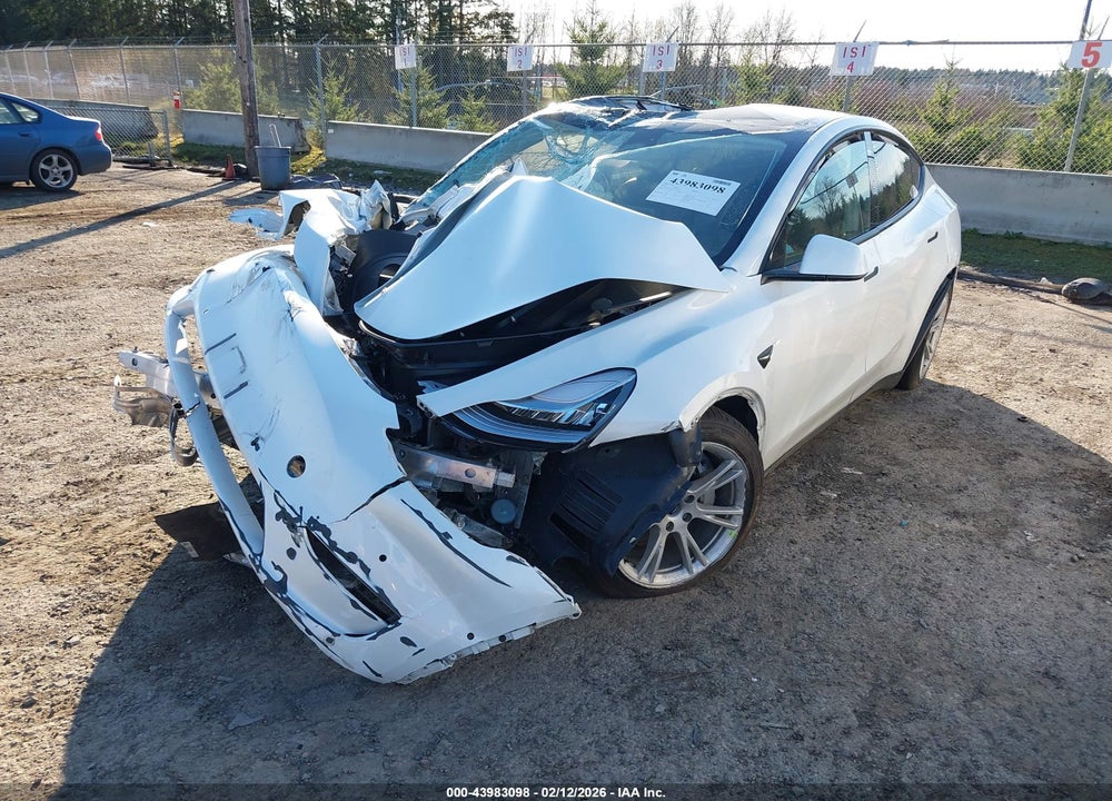 2022 TESLA MODEL Y LONG RANGE DUAL MOTOR ALL-WHEEL DRIVE VIN: 7SAYGDEEXNF320917