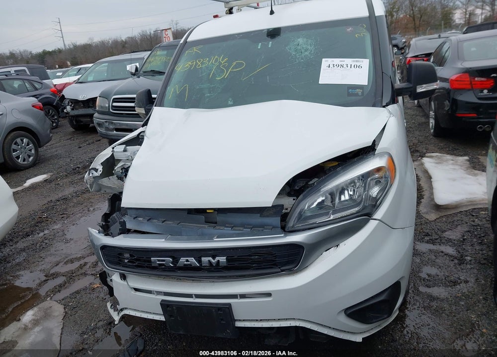 2022 RAM PROMASTER CITY CARGO VAN VIN: ZFBHRFAB5N6X51453