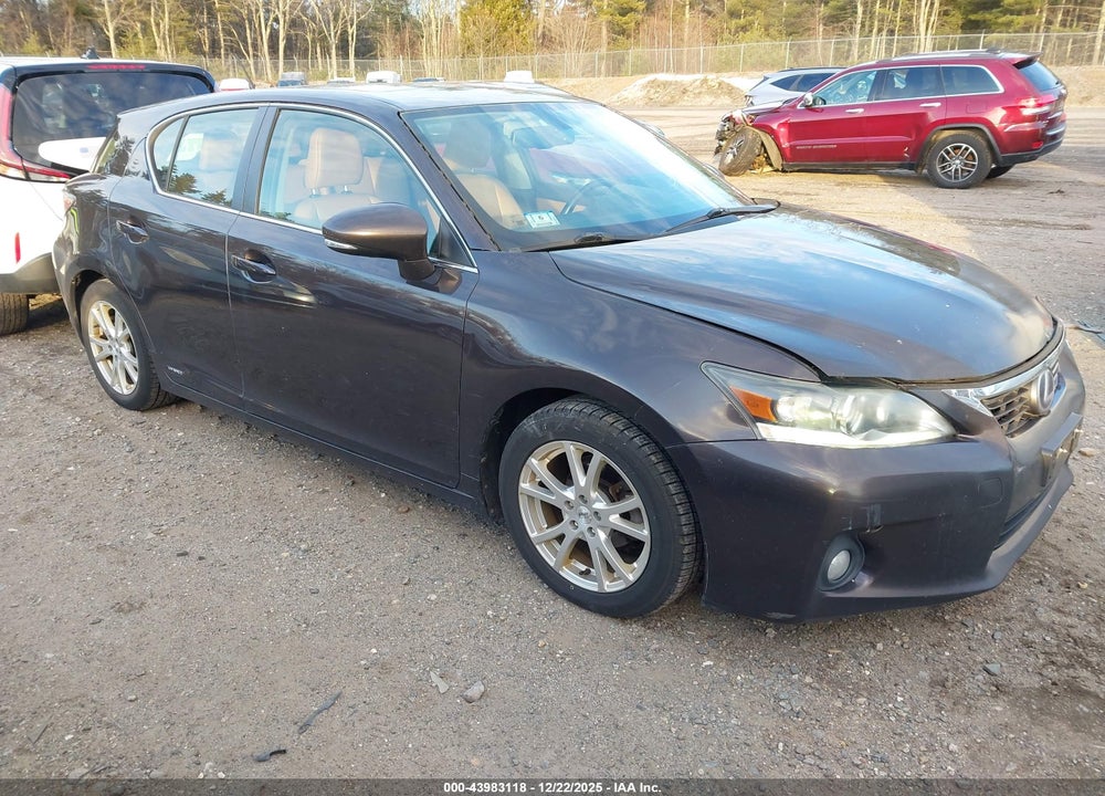 2012 LEXUS CT 200H PREMIUM VIN: JTHKD5BH4C2091391