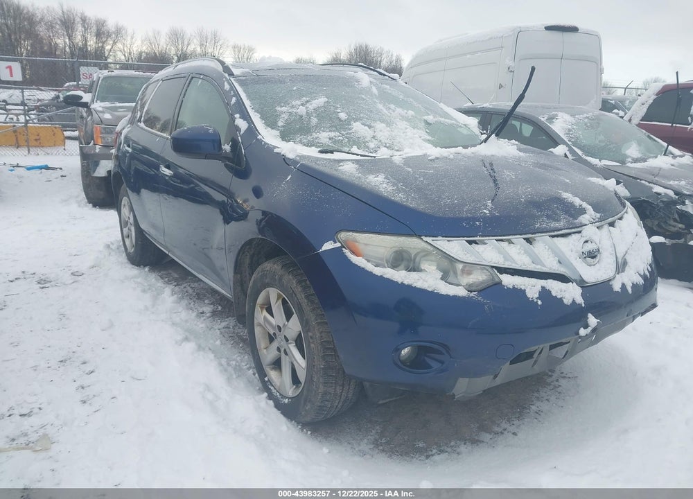 2010 NISSAN MURANO SL VIN: JN8AZ1MW2AW132436
