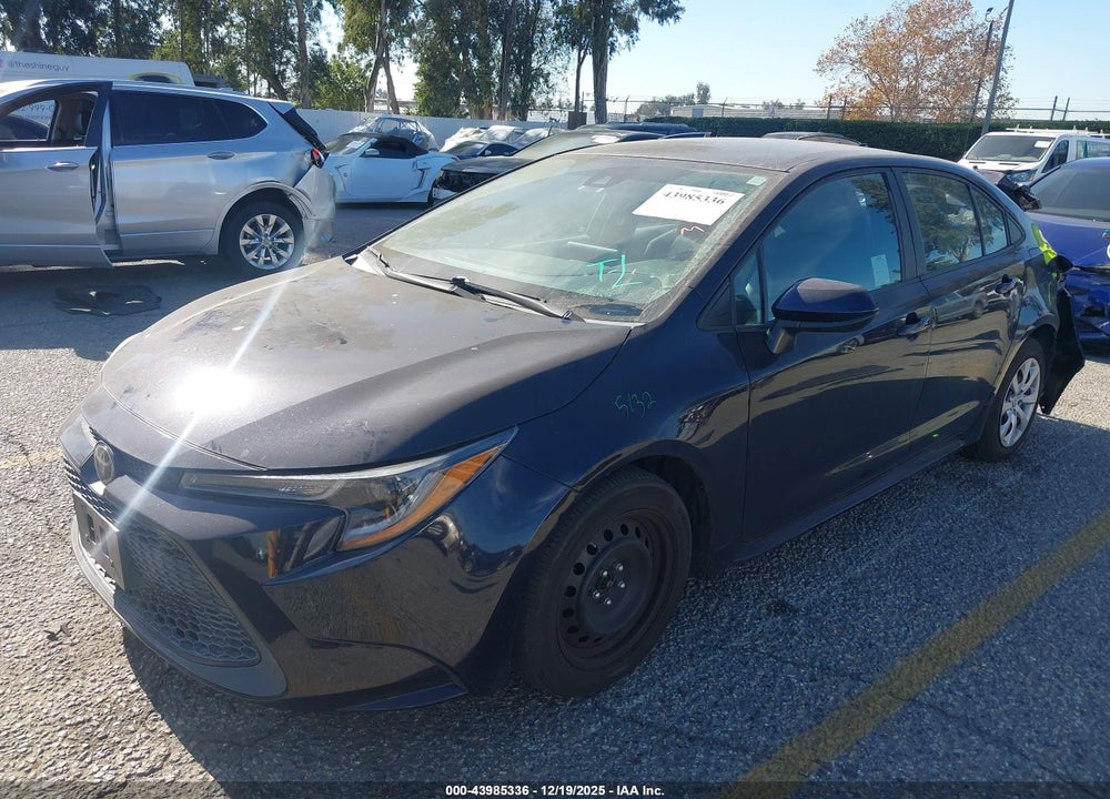 2020 TOYOTA COROLLA LE VIN: 5YFEPRAE2LP128802
