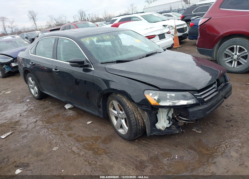 2012 VOLKSWAGEN PASSAT 2.5L SE VIN: 1VWBH7A35CC075859