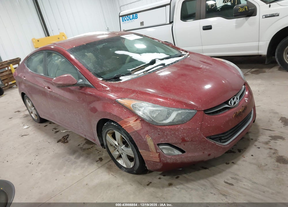 2013 HYUNDAI ELANTRA GLS VIN: 5NPDH4AE2DH245550