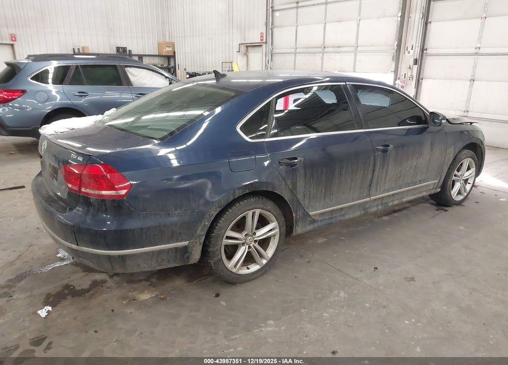 2013 VOLKSWAGEN PASSAT 2.0L TDI SE VIN: 1VWBN7A39DC054099