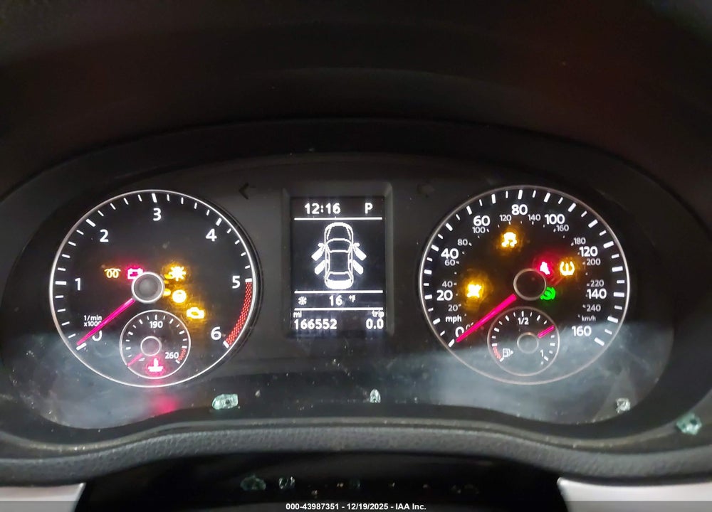 2013 VOLKSWAGEN PASSAT 2.0L TDI SE VIN: 1VWBN7A39DC054099